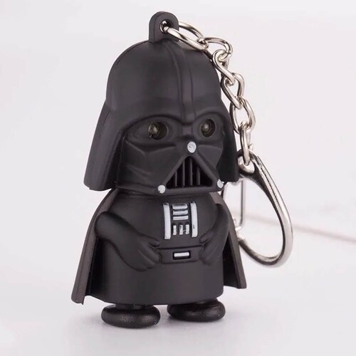 Llavero Lampara Star Wars Darth Vader Con Luz Led Y Sonido