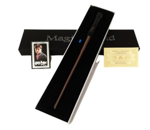 Varitas Harry Potter Con Luz + Sticker + Tiket + Estuche