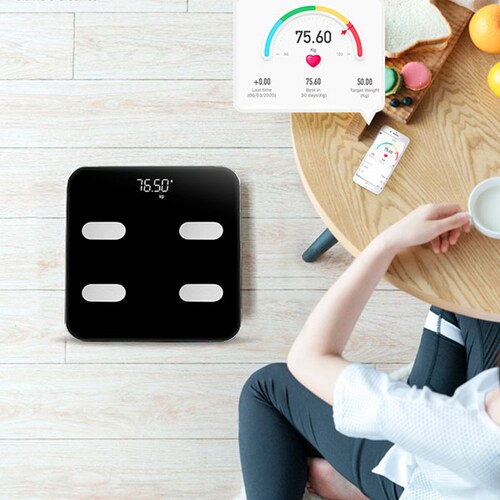 Bascula inteligente smart fitness digital Bs3 - Zeta - Black