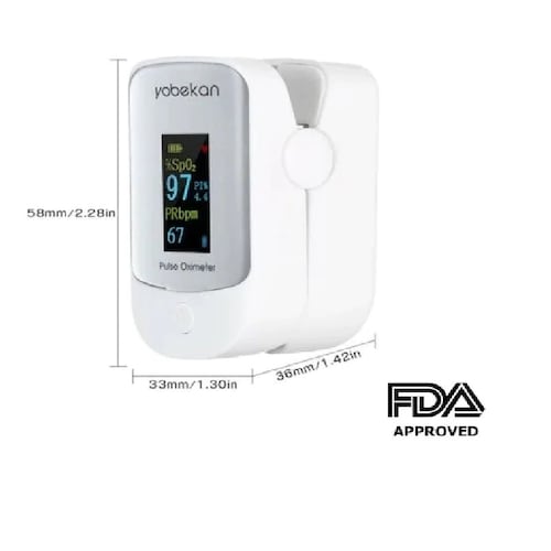 oximetro de pulso adulto + Termometro infrarojo medico sin contacto 