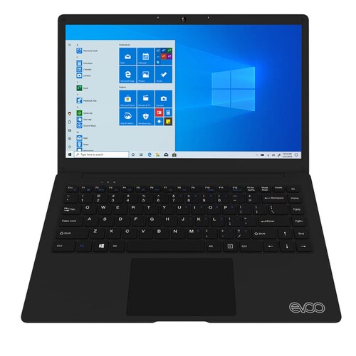 Laptop Evoo computadora portátil ultrafina doble núcleo Intel Celeron 64 Gb 4GB + Audífonos + Base + Mouse