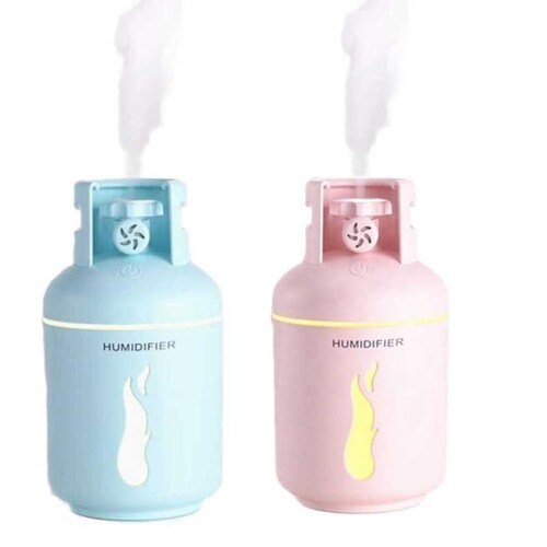 Humidificador  Gadgets & fun en forma de tanque de gas  con luz led integrada Difusor ideal para aromaterapia ultra silencioso 
