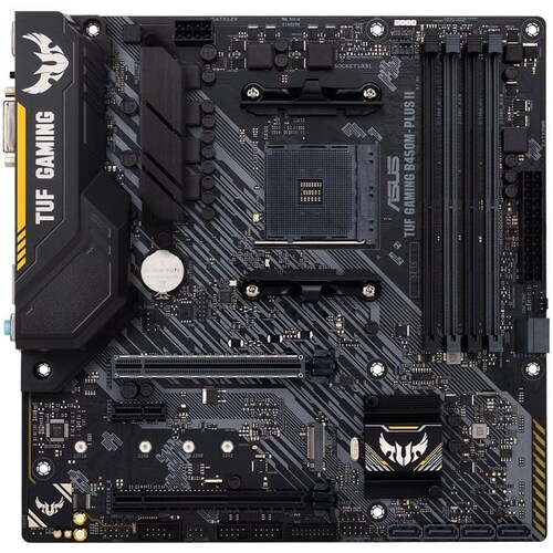 Tarjeta Madre ASUS TUF GAMING B450M-PLUS II AURA 4xDDR4 2xPCI-E USB3 Socket AM4