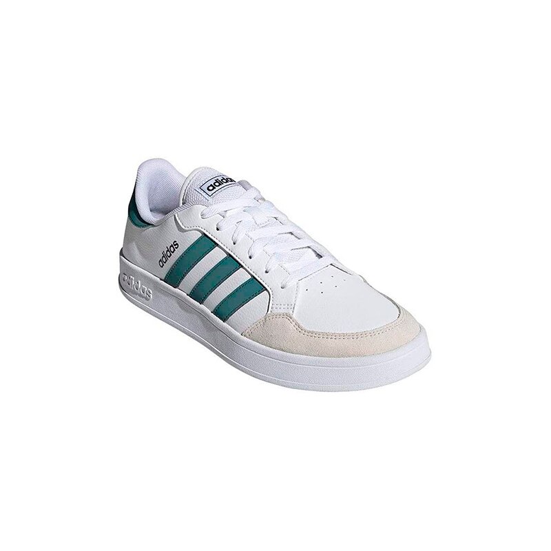 Tenis adidas blancos outlet con verde hombre