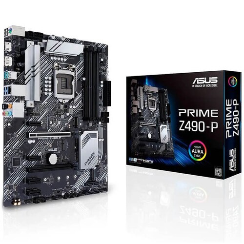 Tarjeta Madre ASUS PRIME Z490-P 4xDDR4 2xPCI-E USB3 Socket 1200
