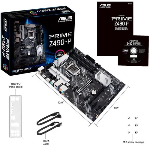 Tarjeta Madre ASUS PRIME Z490-P 4xDDR4 2xPCI-E USB3 Socket 1200