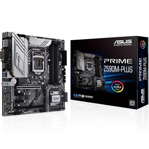Tarjeta Madre ASUS PRIME Z590M-PLUS 4xDDR4 2xPCI-E USB3 Socket 1200