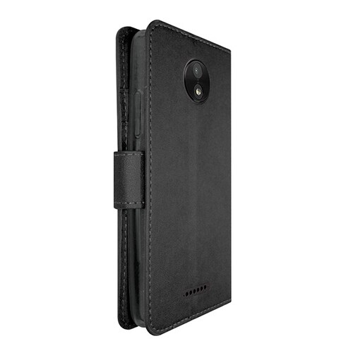 Funda Atti Premier Diary Tipo Cartera Para Motorola C Color Negro