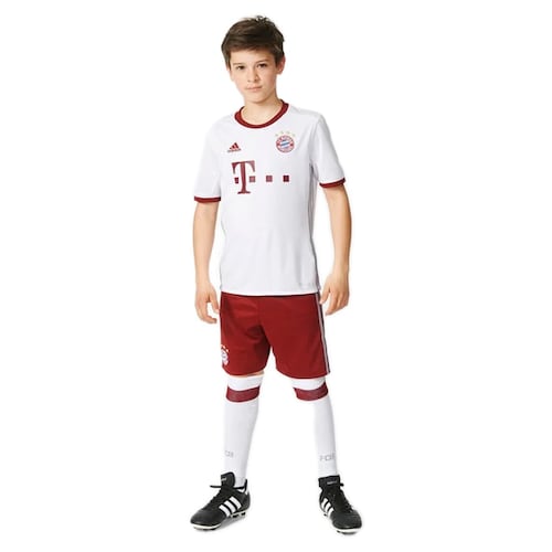 Jersey Adidas Niños FC Bayern Blanco Guinda AZ4667