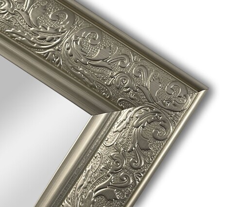 Hermoso Espejo Cuerpo Completo Color Plata Mate