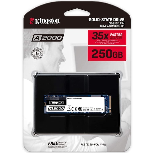 M.2 2280 SSD 250GB Kingston A2000 NVMe SA2000M8/250G