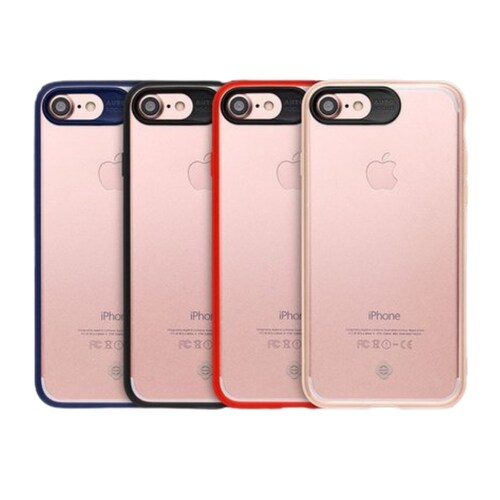 Protector Totu Hazy Color Rojo Iphone 7, 8 y SE