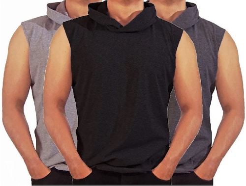 camiseta sin mangas para hombre COMBO 3 Piezas, playera sin manga
