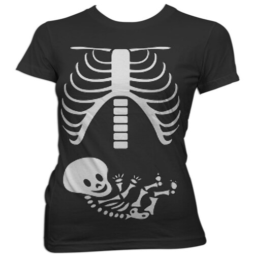 PLAYERA PARA EMBARAZADA, MATERNIDAD ESTAMPADO RAYOS X BEBE, PLAYERAS CHINOS.