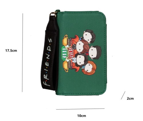 Friends Cartera Funda para Celular Tarjetero Monedero 