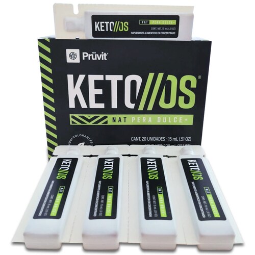 Pack de 5 Cetonas Exógenas KETO//os Con cafeína, Sabor pera dulce.