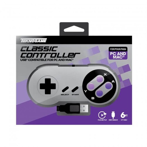 Control USB estilo SNES para PC y Mac