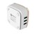 Smart HUB USB 2.0 blanco 6 puertos Cargador PC Lap Cel Tableta Datos Carga Quick Charge 2.0 Cable