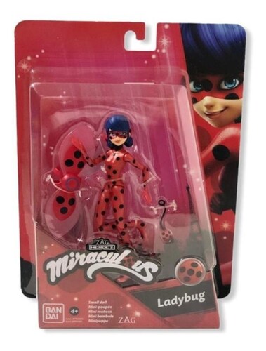 Ladybug Miraculous Bandai Muñeca Articulada De 13 Cm  