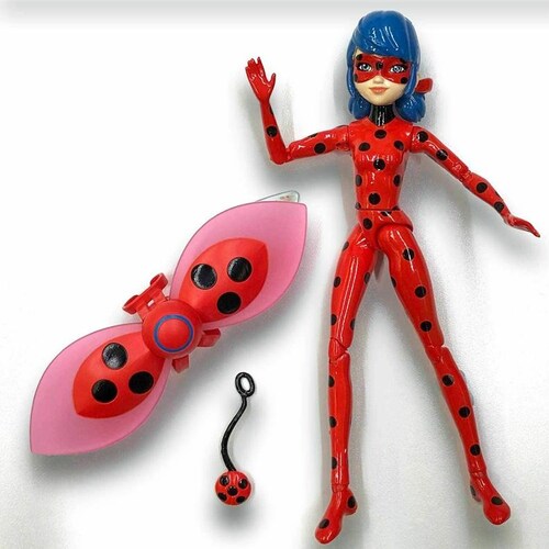 Ladybug Miraculous Bandai Muñeca Articulada De 13 Cm  