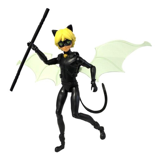 Muñeco Cat Noir  Miraculous Doll Articulada Bandai