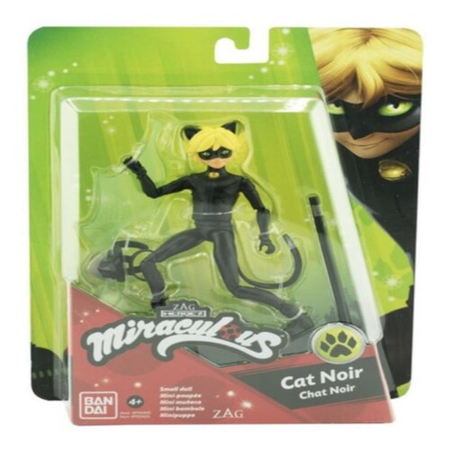 Muñeco Cat Noir  Miraculous Doll Articulada Bandai