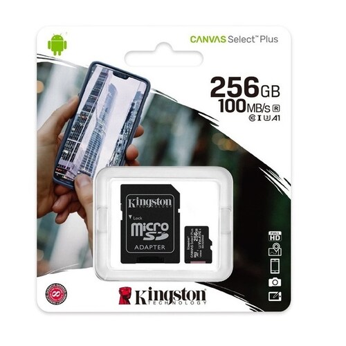 MEMORIA MICRO SD 256 GB KINGSTON 100 MBS