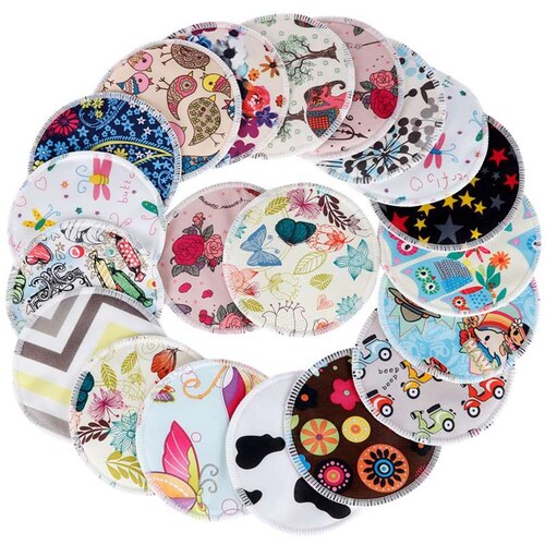 Protectores de Lactancia Lavables de Tela 20 pz