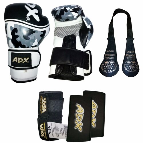 Guantes de Piel Genuina Para entrenamiento Kombat de Box con Proteccion en Muñeca Relleno Multicapas Guantes de Boxeo