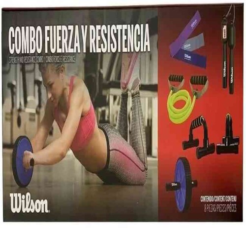 WILSON Kit Liga Resistencia Bandas Rueda Abdominal