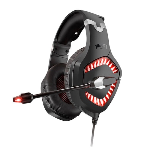 Audífonos Gamer Muspell Ultimate:7.1 Digital Surround + Vibration Stf Beast Negro