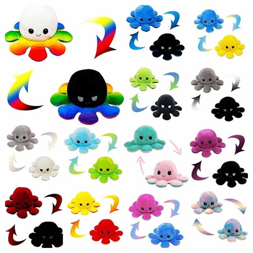 Pulpo Reversible de peluche