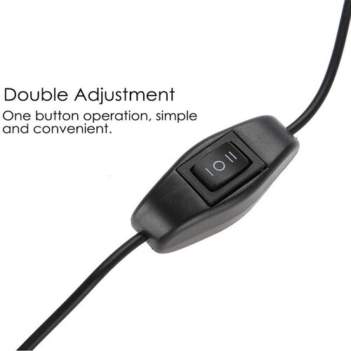 Lámpara led de escritorio TECK TECK con clip portátil para maquillaje, tatuaje, uñas. 3.5 pulgadas plata no incluye conector usb