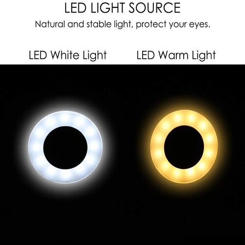Lámpara led de escritorio TECK TECK con clip portátil para maquillaje, tatuaje, uñas. 3.5 pulgadas plata no incluye conector usb