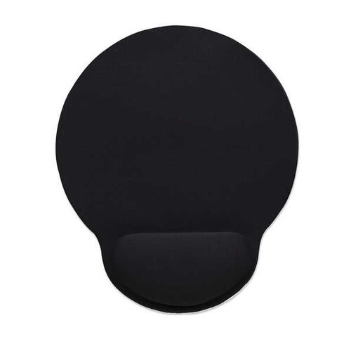 MOUSE PAD TIPO GEL NEGRO DESCANSA MUÑECAS PC LAP PORTATIL ALMOHADILLA TAPETE NYLON ERGONOMICO MAC