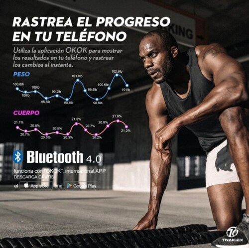 Báscula Smart Electrónica Bluetooth Inteligente