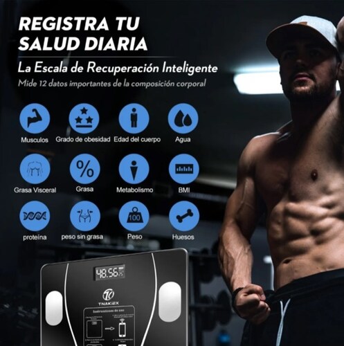 Báscula Smart Electrónica Bluetooth Inteligente