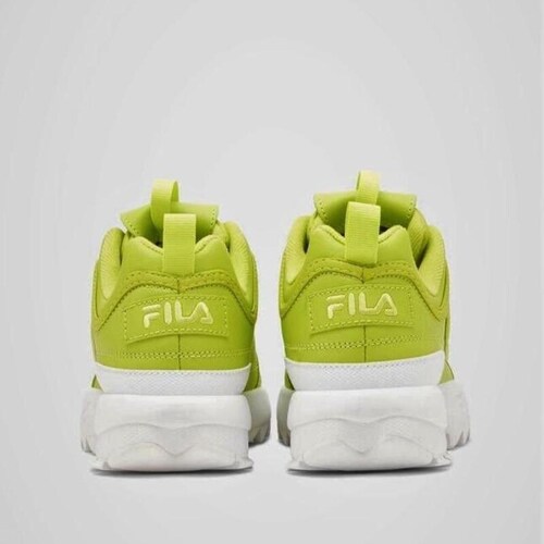 Tenis Fila Disruptor II Premium Verde de Dama Original.