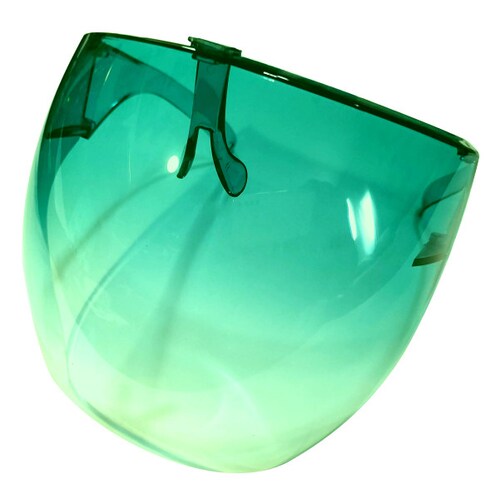 Protector facial (careta) tipo burbuja Verde