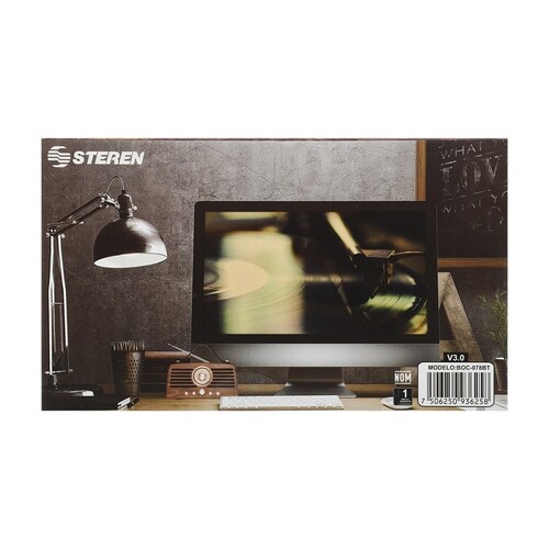 Bocina Retro Bluetooth con radio FM y Acabado Madera