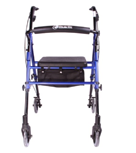 Andadera Ortopédica Tipo Rollator Ultra Compacta Adulto ReActiv Azul