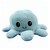 Pulpo reversible peluche azul - azul cielo