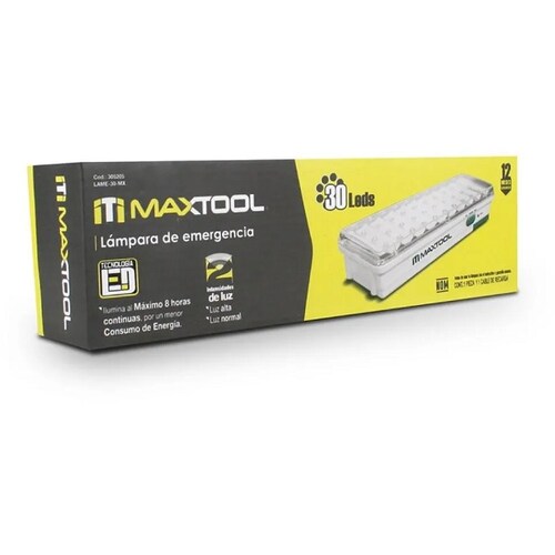Lampara de Emergencia Recargable 30 Leds Maxtool