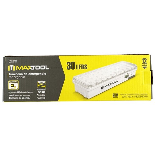 Lampara de Emergencia Recargable 30 Leds Maxtool