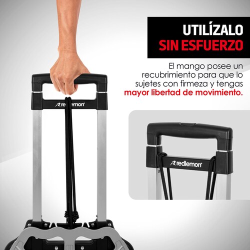 Diablito Plegable de Aluminio con Capacidad de 100 kg Redlemon