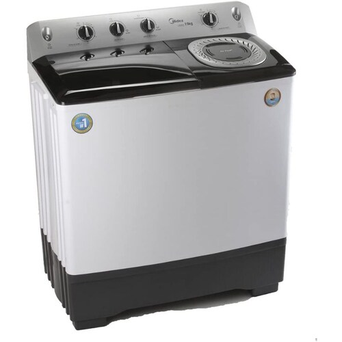 Lavadora Semiautomática, color Blanco, 2 Tinas, 19 kg