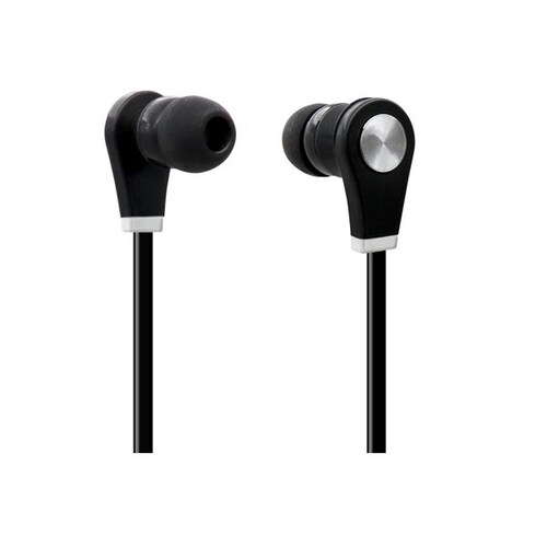 AUDÍFONOS IN-EAR NEGRO CELULAR 3.5MM ALAMBRICOS TABLETA PC LAP ESCUELA OFICINA MUSICA AURICULARES