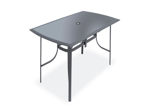 Comedor Exterior Venecia De Acero C/6 Sillas Y Sombrilla
