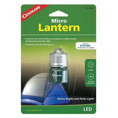 Micro Linterna De Luz Led Para Emergencia Para Acampar Coghlans 842 