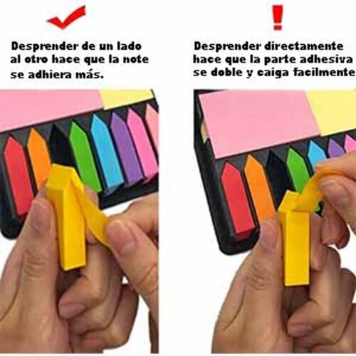 Kit Porta Notas Adhesivas Estuche de Notas de Curpiel